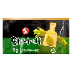 [코우] 일회용 미니 생와사비 600g, 400개, 3g