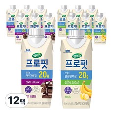 셀렉스 프로핏 (모카초콜릿6+바나나6), 12개, 250ml