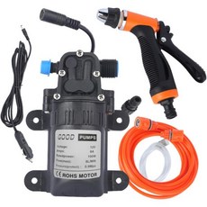 고압 자동차 세탁기 키트 12V 전기 펌프 워시 스프레이어 2 모드 전원 케이블 호스, 고압 자동차 세탁기 키트 12V 전기 펌프 워시 스프레