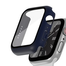 아이메이드잇 애플워치 호환 풀커버 일체형 케이스, 네이비, 1개