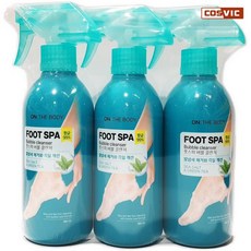 [코스빅몰] LG생활건강 온더바디 풋스파 버블 클랜져 풋샴푸 385ml 3개입, 1개입