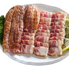 추억의 전통웰빙음식 볏짚보쌈 바베큐, 400g, 1개