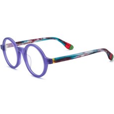 HEPIDEM 멀티컬러 아세테이트 안경 프레임 여성용 빈티지 라운드 안경 남성용 광학 안경 9270 9368 퍼플