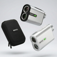 인피테 레이저 골프 거리측정기 초경량 미니 차쉬넬 캐디 파우치세트, IXG2000 PRO 화이트