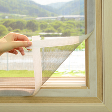 와이즈리빙 맞춤 벨크로 방충망 창문 모기장 베란다 국내생산 주문제작, 일반망(회색)+벨크로 흰색, 폭40cmX10cm, 1개