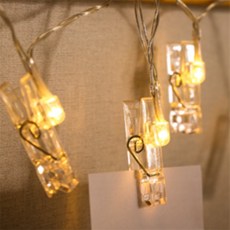 몽키 LED 클립 집게 전구3M 컬러 점멸 LED줄전구