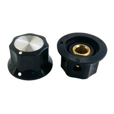 기타 이펙트 로터리 노브 25x14.5mm 이펙터 풋스위치 기타 페달 버튼 캡, 1개, Black, 4NB1403840_YJY