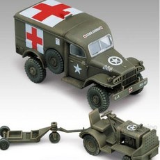 조립모형 프라모델 미합중국육군 엠블런스와 견인차