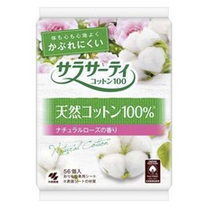 KOBAYASHI 小林製藥 Sarasaty棉質護墊 玫瑰香, 1包, 56片, 15cm