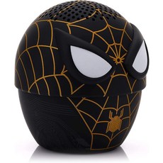 Bitty Boomers 마블: 스파이더맨 - 미니 블루투스 스피커, 스파이더맨 (블랙/골드)