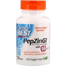Doctor's item PepZin GI® 펩딘 GI 아연-L 카르노신 베지 캡슐 120개, 1개, 1g