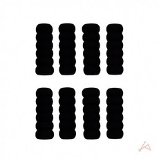 애벌레 펜그립 세트 8p 블랙, 1개, 상세페이지 참조