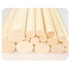 원목 원형목봉 소나무 DIY 가구봉 공예 우드 자재, 1개, 50cm (2개) 지름 2.5cm