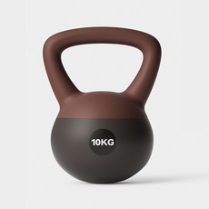 TANI 소프트 케틀벨 10KG, 1개, 흙갈색