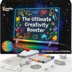 너티 토이즈 매직 LED 드로잉 보드 2026 이레이즈 10가지 노트 드라이 16인치 최고의 업 위한 두들 부활절 포함 패드 어린이 액세서리 모드 생일 소녀 어댑터 - XL