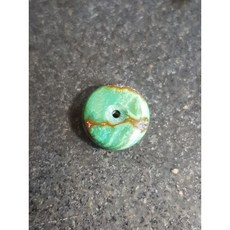 湖北原礦綠松石水波紋迷你平安扣