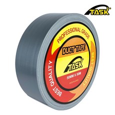테스크 수출용(국내산) 덕트테이프 덕테이프 50MM X 50M 최고급형(전문가급) SILVER, 1개