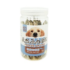 Mr.凍乾 犬用原肉凍乾 爆蛋柳葉魚 罐裝 高蛋白低脂 狗零食貓狗可食 120g, 1個, MR.凍乾【罐裝】爆蛋柳葉魚120g
