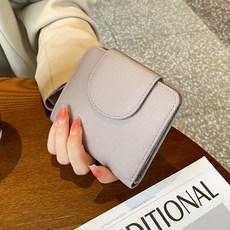 真皮短款錢包女士 2024新款頭層牛皮簡約小眾多功能卡包零錢包