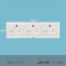 외부게시판 벽걸이형 옥외게시판 방수 공지사항 공지, 137x40cm 4cm 두께