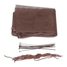 GHSHOP 어린이 안전망 - 레일 발코니 난간 계단 용 안전 메쉬 그물 아기 어린이 장난감 애완 동물 실내 실외 안뜰에, 커피 2M, 1개