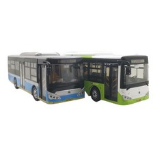 버스 모형 다이캐스트 전기차 피규어, 2.20번버스모델-1대43+정류장
