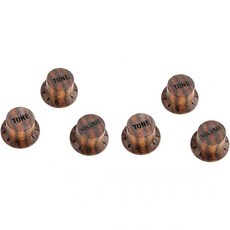Milisten밀리스텐 6pcs 나무 기타노브 베이스 볼륨 나무노브 기타전위계 캡 악기 볼륨노브 톤 볼륨조절노브 기타 사운드노브 메이저팩 알로이, 2.4X1.7X1.5CMx2pcs, As Shownx2pcs