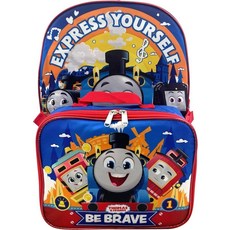 Ruz Thomas Train and Friends 40.6cm(16인치) 백팩 탈착식 런치 박스 포함 멀티 백팩 런치 콤보