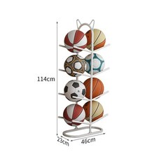 보관대 볼 다용도 거치대 정리함 이동식 공 볼카트 정리, 1개, 고양이 귀 스타일 4단 화이트