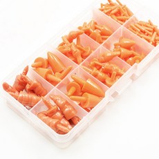 당근코 키트 플라스틱 눈사람 코 크리스마스 공예 인형 액세서리 부자재 수제 DIY 재료, 1개, 1개