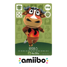 [정품] 아미보 카드 4탄 398 반데스 닌텐도 스위치 동물의숲 모동숲 동숲 한글