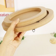 우드데코판 MDF 공예품 25cm 대형 걸이판 우드판 깊이있음 실내장식용, 10개