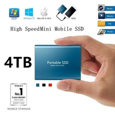 SSD 行動固態硬盤 4TB 大容量 移動固態硬盤, 3042外接硬盤-1TB 黑色