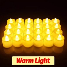 36 1PCS LED 따뜻한 파티 결혼식 장식 FLAMELESS 크리스마스 램프 배터리 TE 촛불 조명 GHT 생일, Warm Light, 1PC