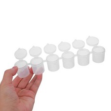10Pcs 투명 커버가 있는 소형 빈 페인트 포트 스트립 야외 스케치 수채화 상자용 15Ml 미니 컵, 01 China Mainland