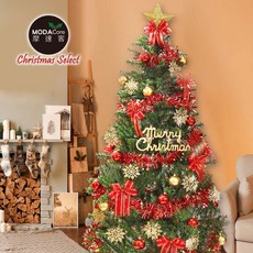 MODACore 摩達客 5尺 150cm 聖誕樹 綺紅金雪系配件 含全套飾品