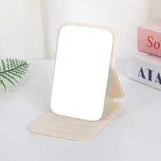 와이에이치 휴대용 접이식 미니 손거울( 7cm*10.5cm), 아이보리