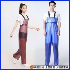 桃園出貨 【2373人好評】加厚半身下水褲背帶雨褲防雨防水戶外成人全身水叉褲養殖捕耐磨 22