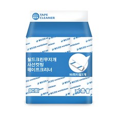 월드크린 무지개 사선컷팅 테이프 크리너 90회 리필 3p, 1세트