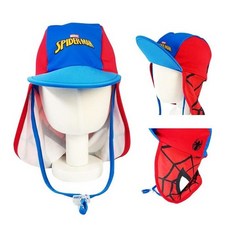 [아우트_63]마블 스파이더맨 심볼 아동플랩캡(Red)수영모자