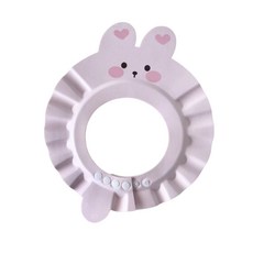 寶寶洗頭帽 兔子造型 可調式洗髮帽 兒童洗澡防護帽 嬰兒洗頭用品, 1個, B-兔子(頭圍44-52cm)