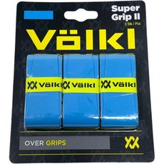 테니스 소모품 라켓 손잡이 땀 흡수 그립 볼클 슈퍼 II 코튼 오버 고성능, Light Blue, 3 pack