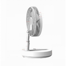 可折疊收納風扇，七葉柔風，7200mAh大容量電池，高度可調，低噪音運行，多角度送風, 白, P30