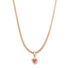 로렌루빈스키 메시 러브 14K 옐로 골드 참 네크리스