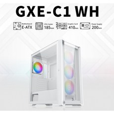 小白的生活工場*Xigmatek GXE-C1 WH 白色/內建4顆Z20A ARGB風扇/支援水冷系統/支援E-ATX, 1個