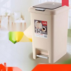 비브랜드 쓰레기통 대형 밀폐형 가정용 화장실 휴지통, 65L 원형 딥브라운 (쓰레기봉투)