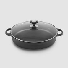 솥뚜껑 불판 무쇠솥 구이팬 미니 가정 철판 그릴 고기 업소용 캠핑 다용도 삼겹살, C. 25cm 양쪽 귀가 달린 평평한 바닥 + 강화 유