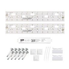 투원라이팅 가정용 삼성 칩 LED 조명 모듈 등 교체 세트 주방등 욕실등 420x70mm 2장 36W, 주광색, 1개, 보급형/SA등급(3528칩)