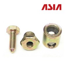 아세아 관리기 로터리날 옆커버 고정볼트/너트 세트, 1개