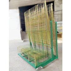 건조대 실크스크린건조대 실크스크린 그림판 보관 대형 스크린., 기본 색상, 2. 그린 50단 표준형 각1-2KG